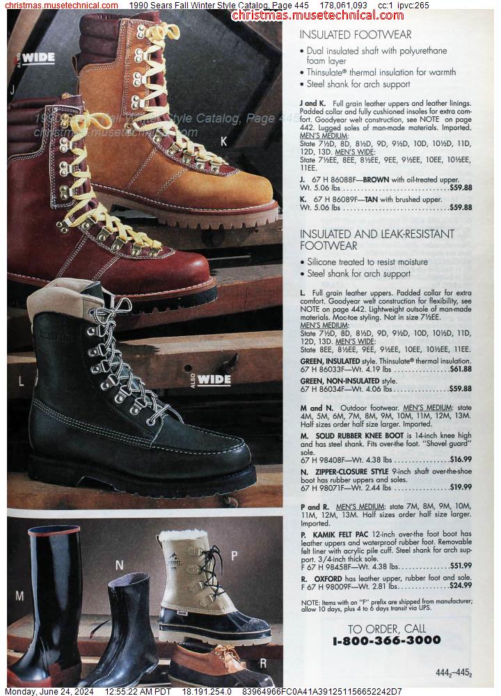 1990 Sears Fall Winter Style Catalog, Page 445