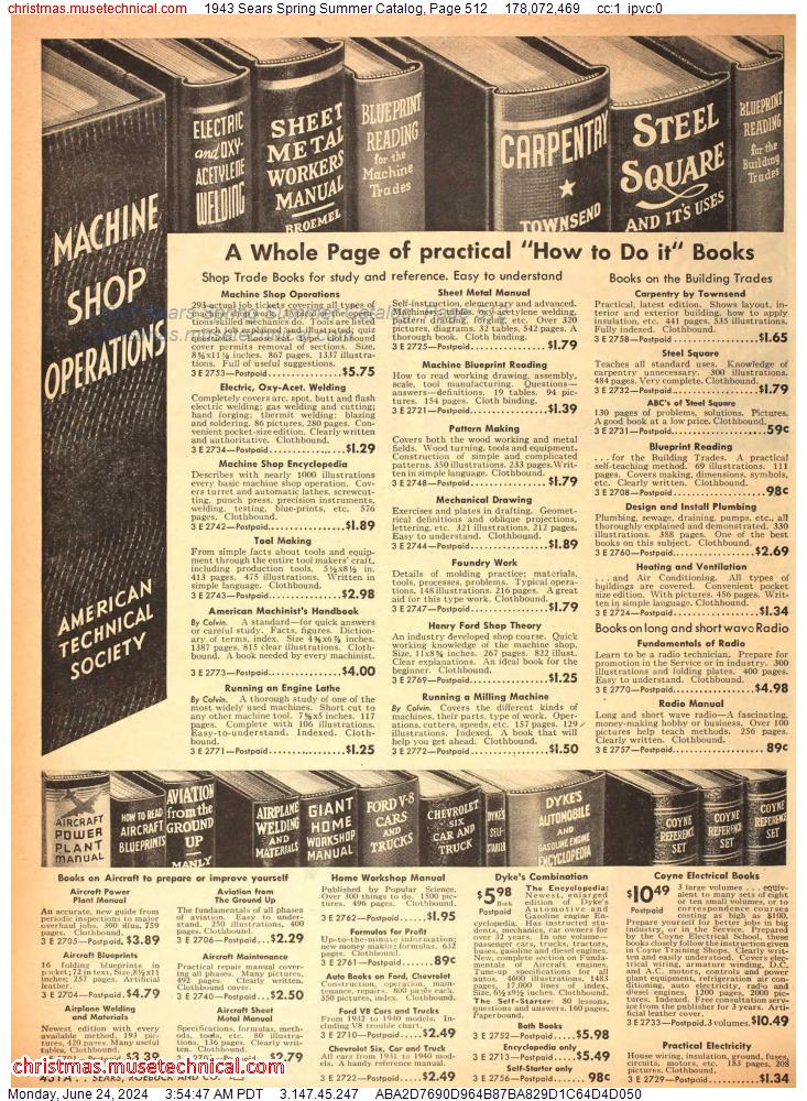 1943 Sears Spring Summer Catalog, Page 512