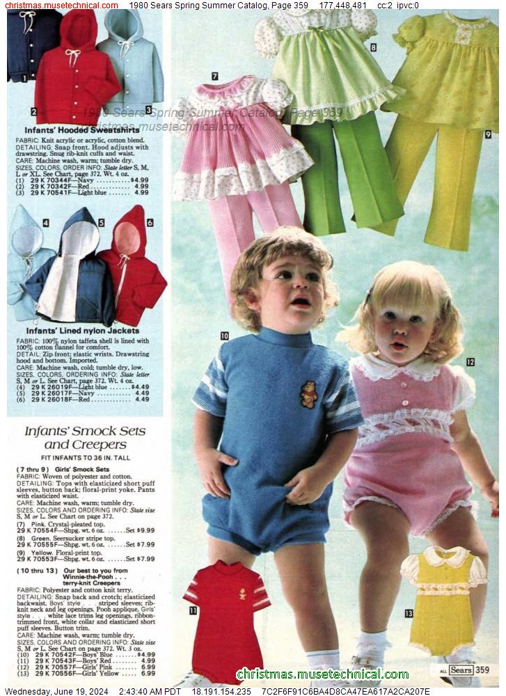 1980 Sears Spring Summer Catalog, Page 359