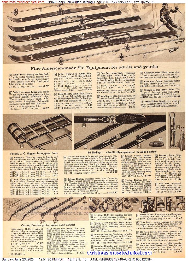 1960 Sears Fall Winter Catalog, Page 790