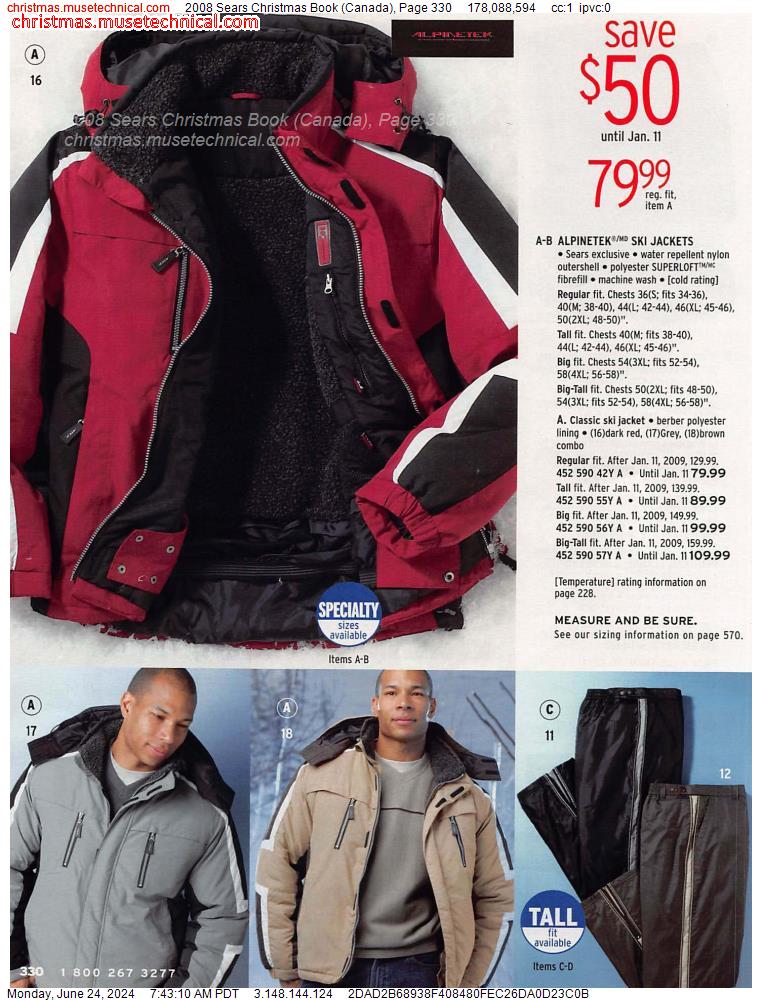 2008 Sears Christmas Book (Canada), Page 330