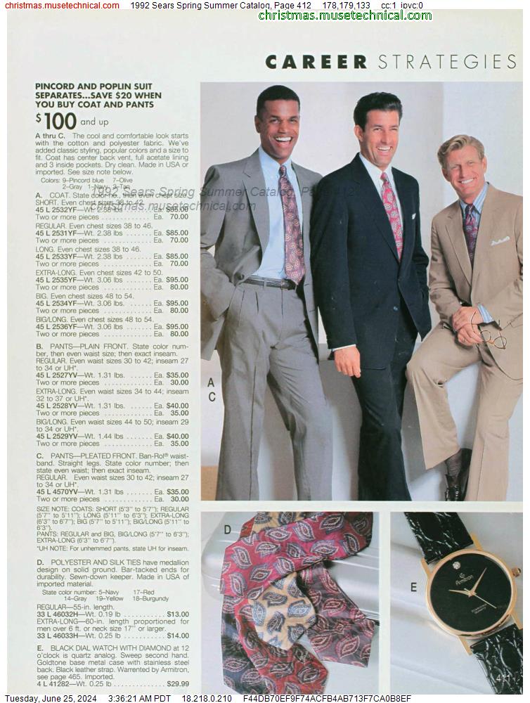 1992 Sears Spring Summer Catalog, Page 412