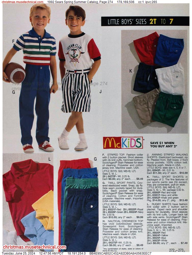 1992 Sears Spring Summer Catalog, Page 274