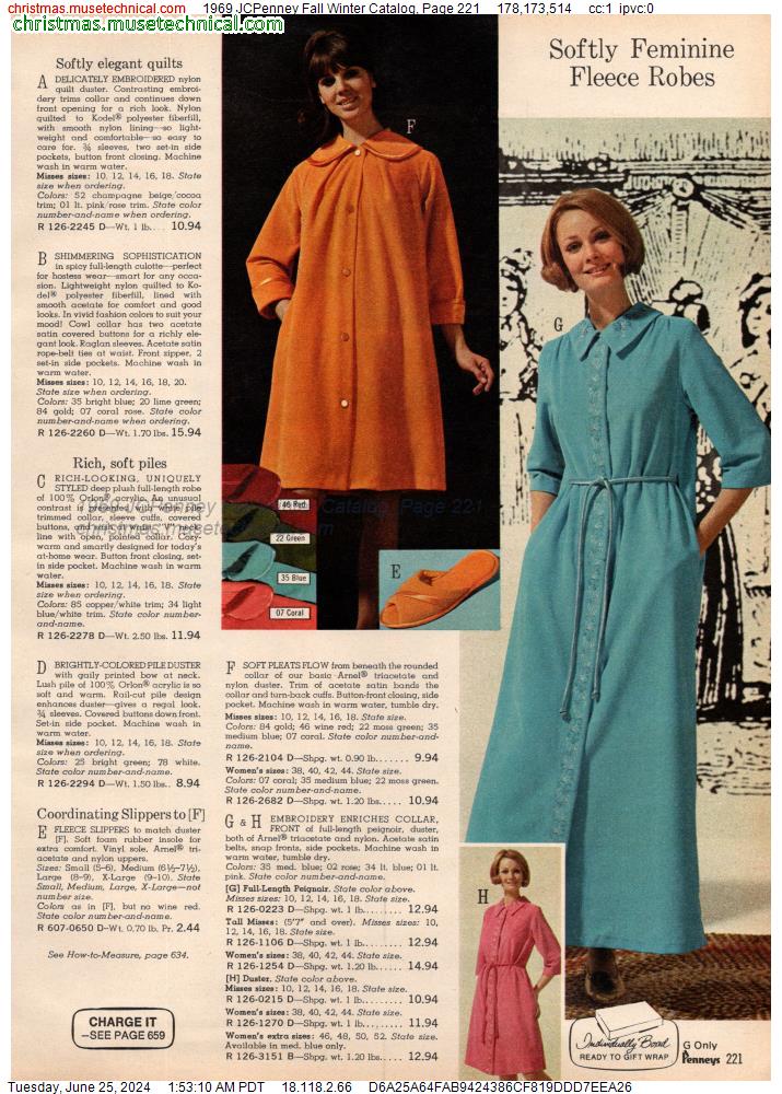 1969 JCPenney Fall Winter Catalog, Page 221