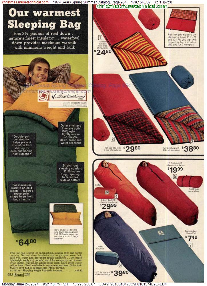 1974 Sears Spring Summer Catalog, Page 954