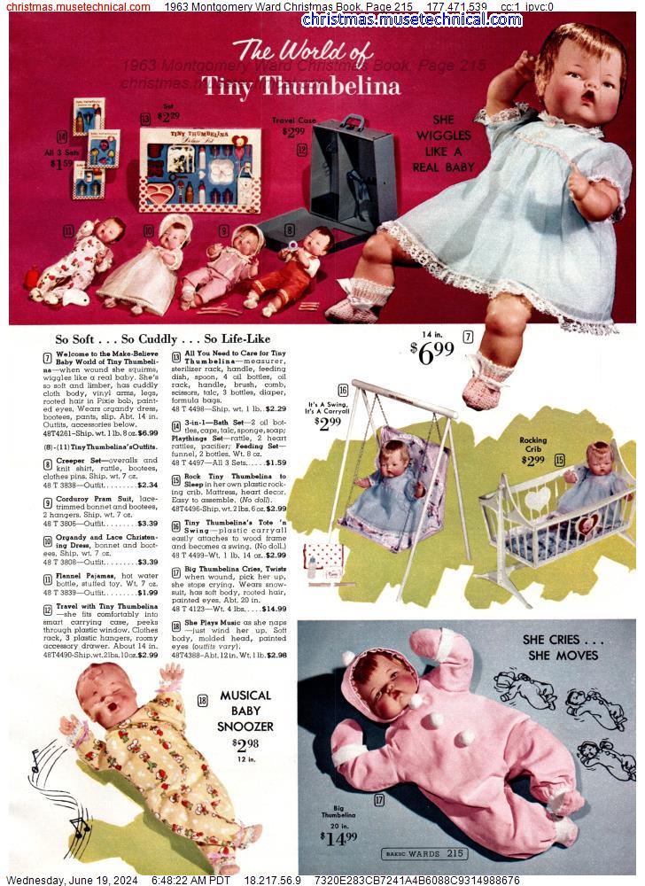 1963 Montgomery Ward Christmas Book, Page 215