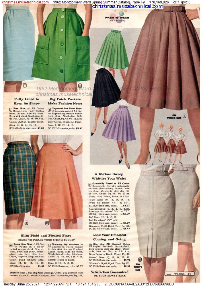 1962 Montgomery Ward Spring Summer Catalog, Page 49