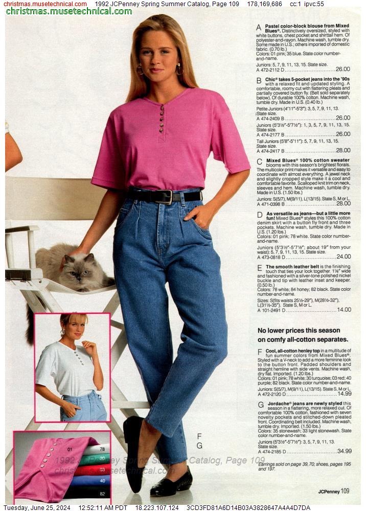 1992 JCPenney Spring Summer Catalog, Page 109