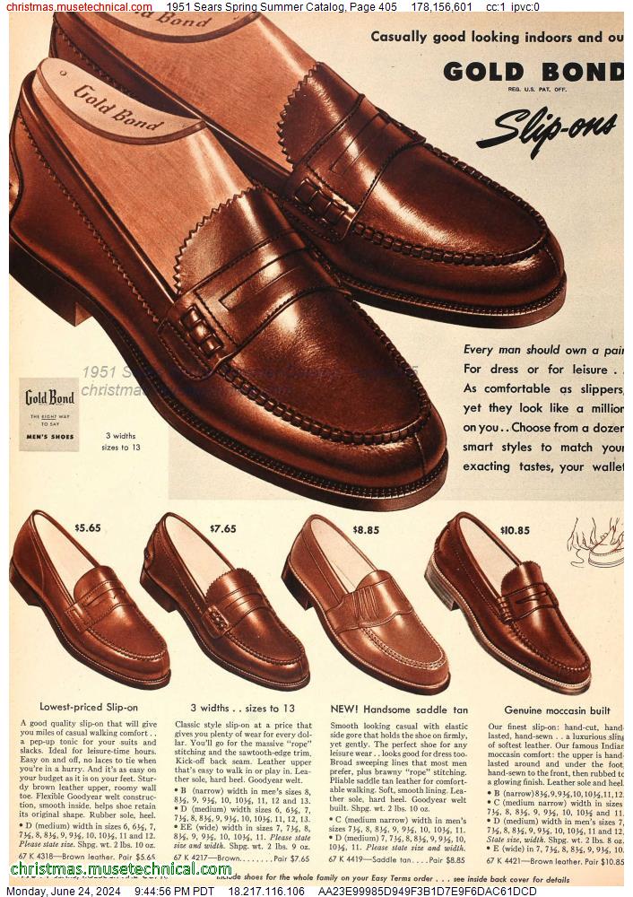 1951 Sears Spring Summer Catalog, Page 405