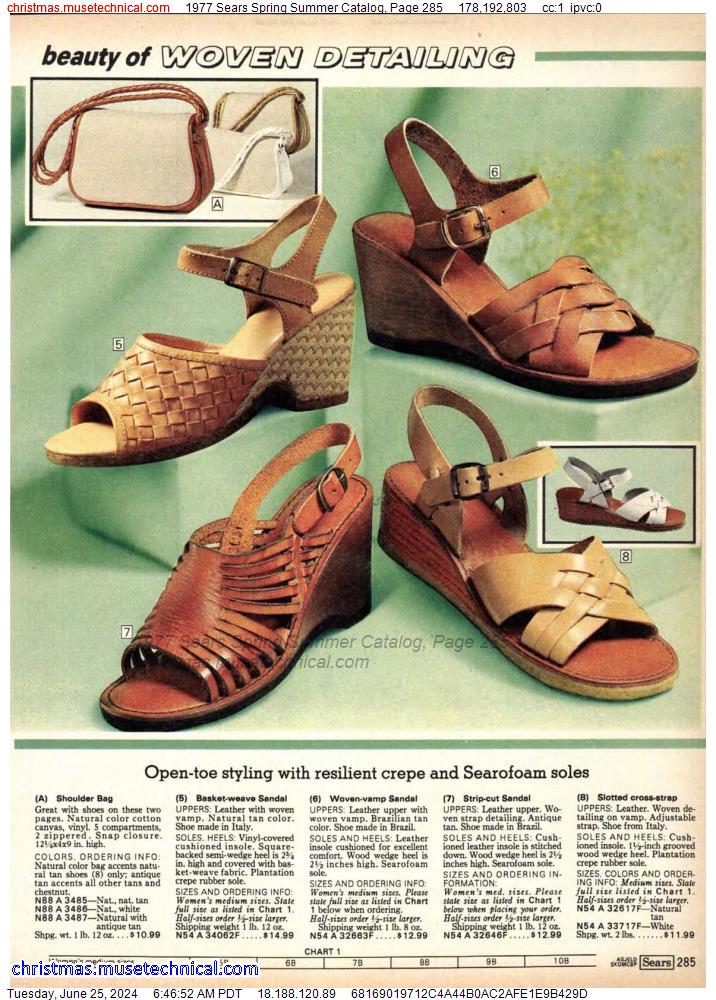 1977 Sears Spring Summer Catalog, Page 285