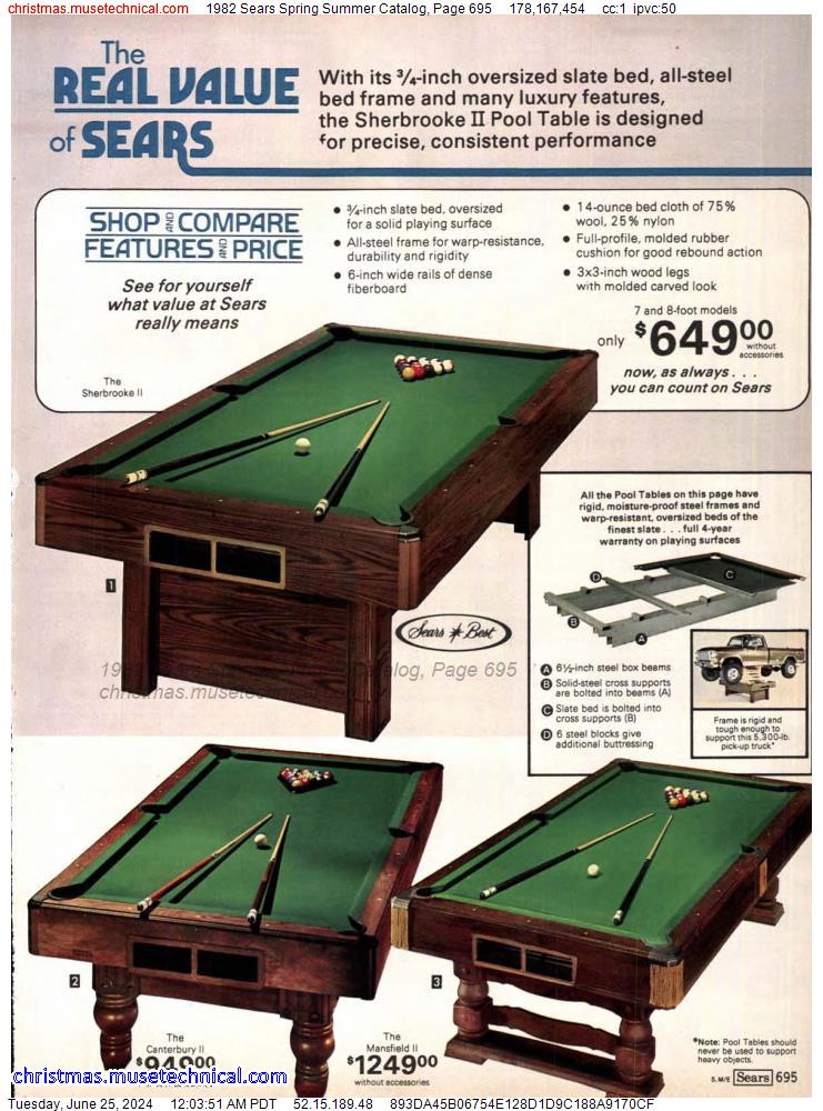 1982 Sears Spring Summer Catalog, Page 695