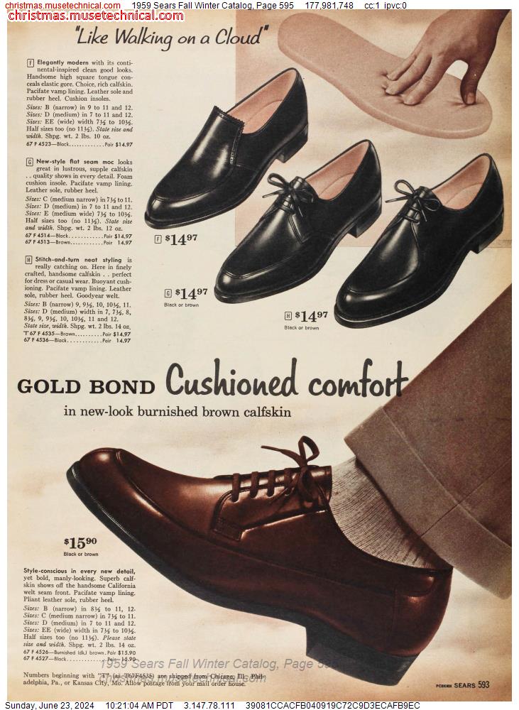 1959 Sears Fall Winter Catalog, Page 595