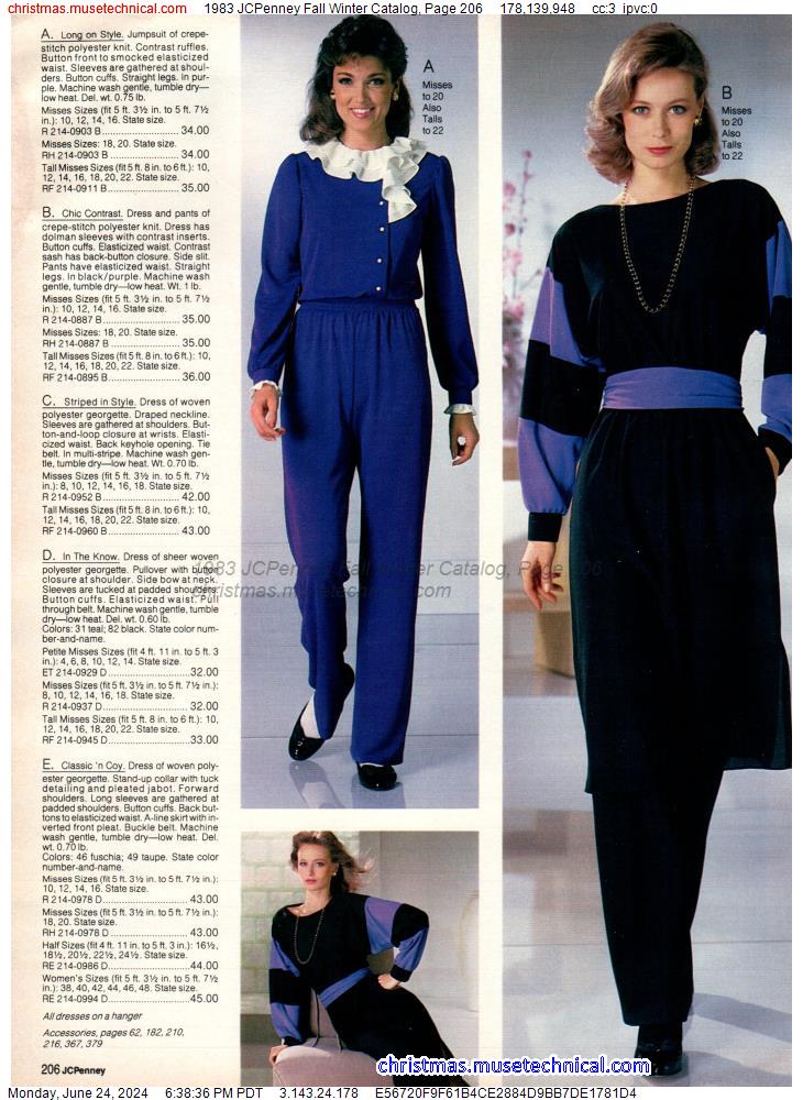 1983 JCPenney Fall Winter Catalog, Page 206