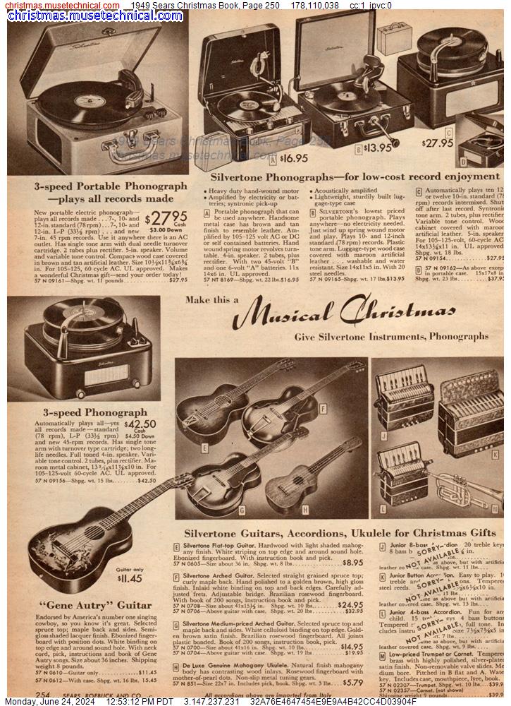 1949 Sears Christmas Book, Page 250