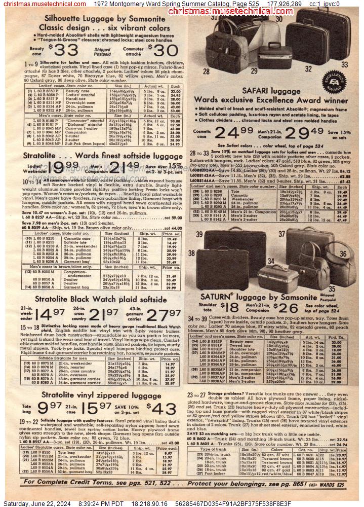 1972 Montgomery Ward Spring Summer Catalog, Page 525