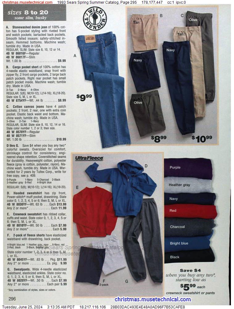 1993 Sears Spring Summer Catalog, Page 295