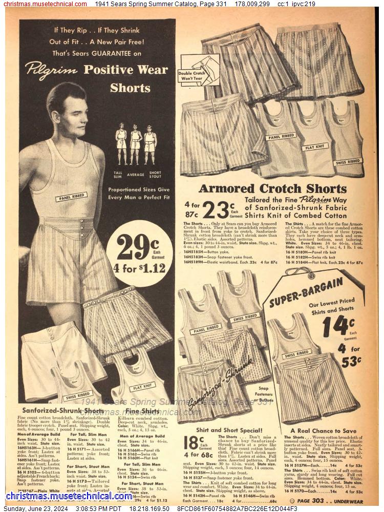 1941 Sears Spring Summer Catalog, Page 331