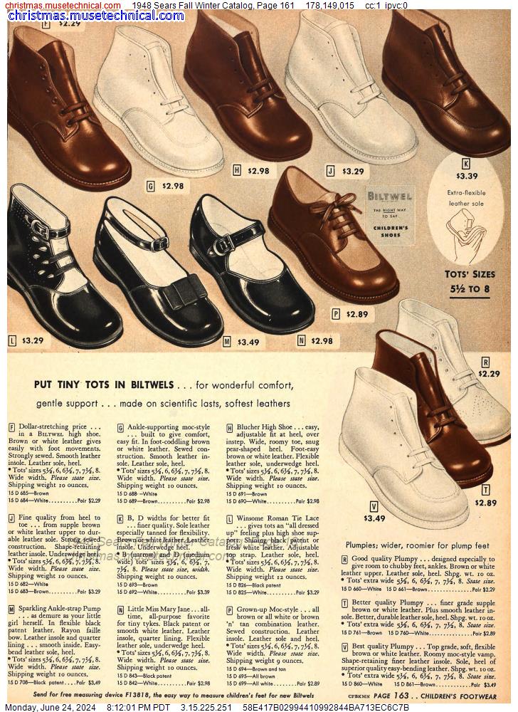 1948 Sears Fall Winter Catalog, Page 161