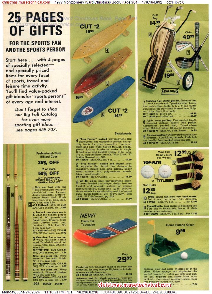 1977 Montgomery Ward Christmas Book, Page 304