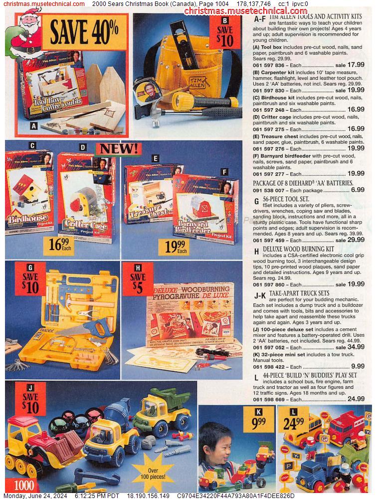 2000 Sears Christmas Book (Canada), Page 1004