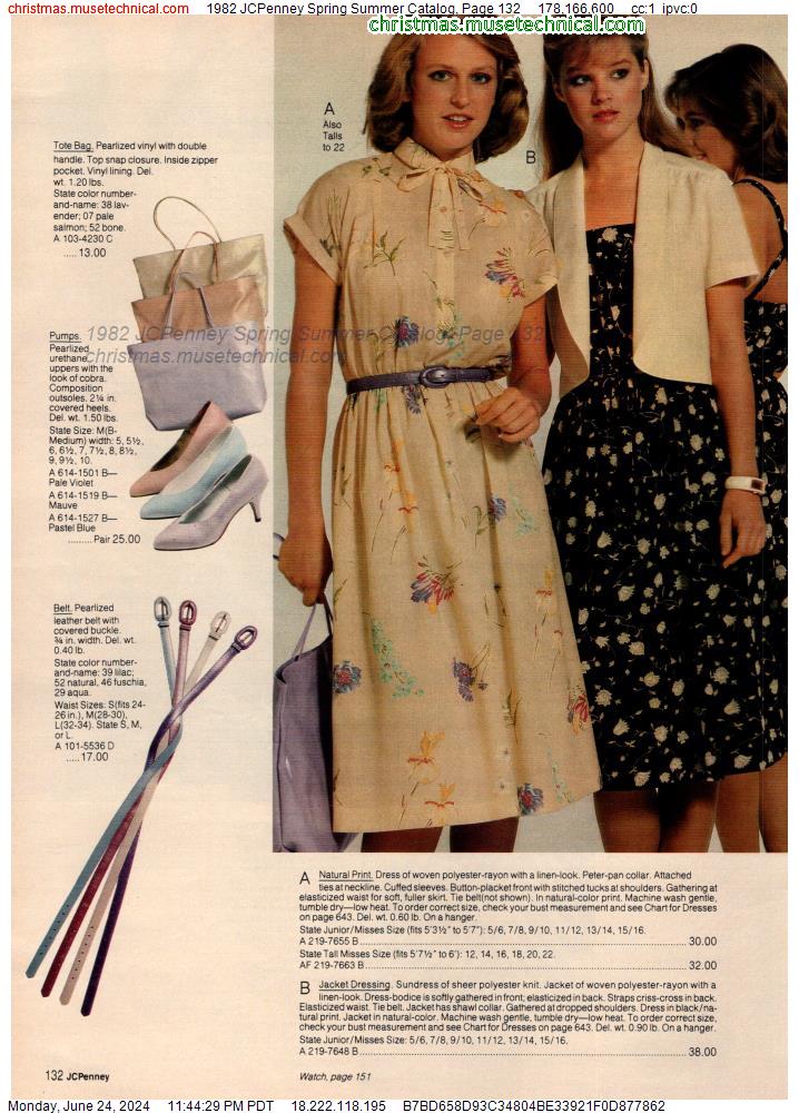 1982 JCPenney Spring Summer Catalog, Page 132