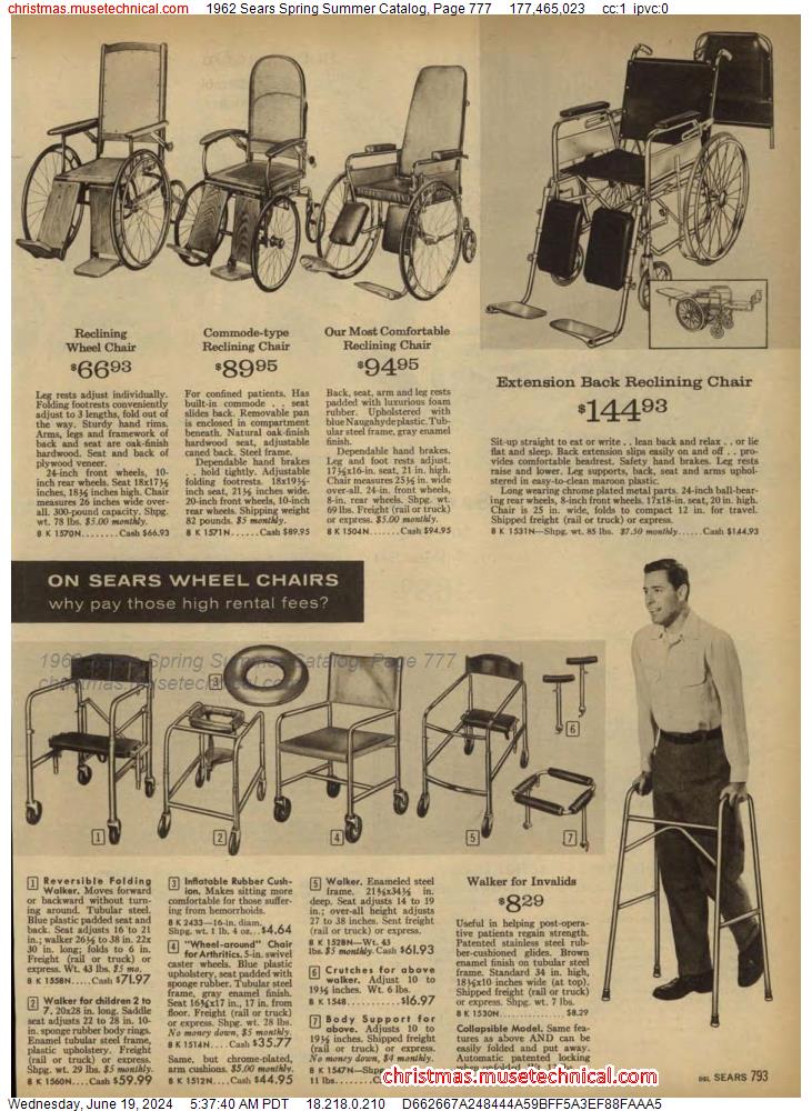 1962 Sears Spring Summer Catalog, Page 777