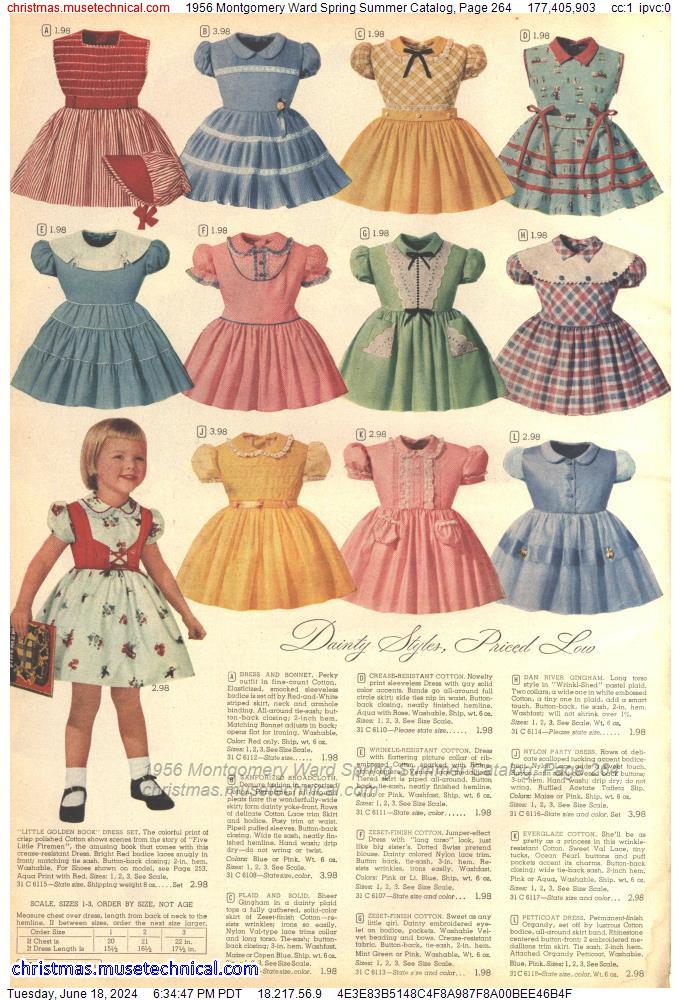 1956 Montgomery Ward Spring Summer Catalog, Page 264