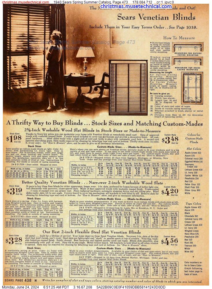 1940 Sears Spring Summer Catalog, Page 473
