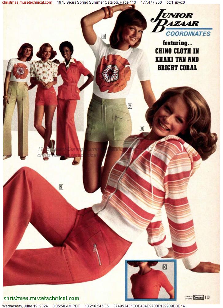 1975 Sears Spring Summer Catalog, Page 113