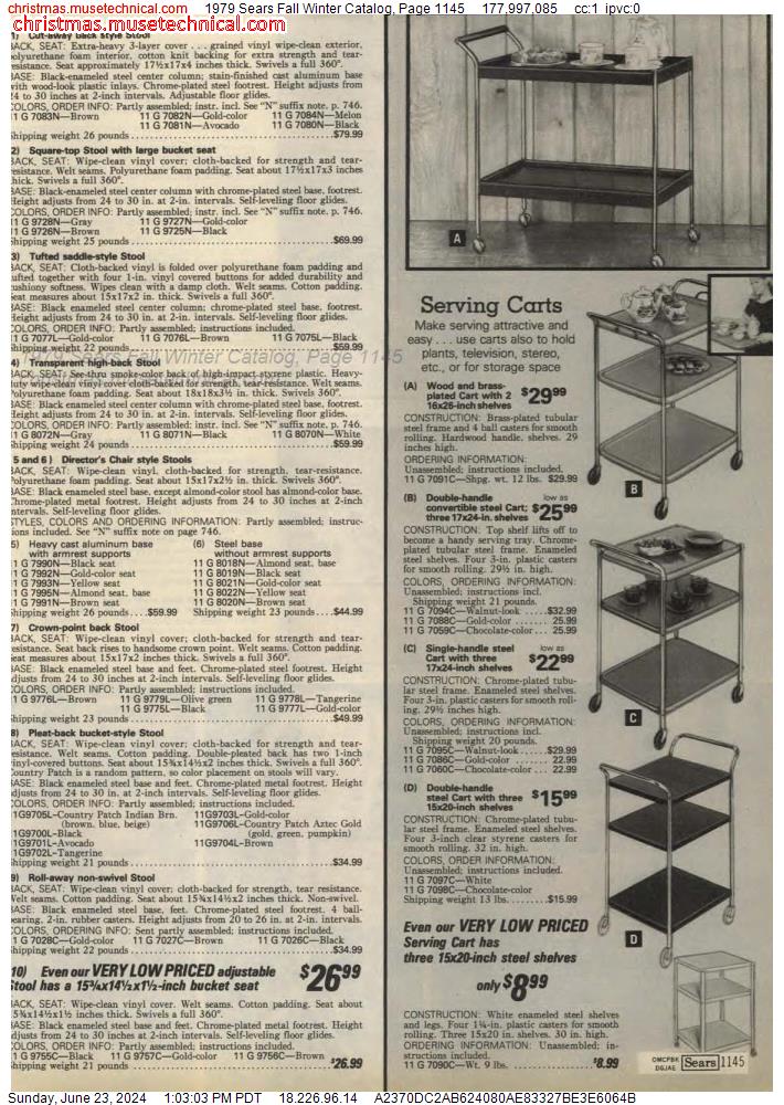 1979 Sears Fall Winter Catalog, Page 1145