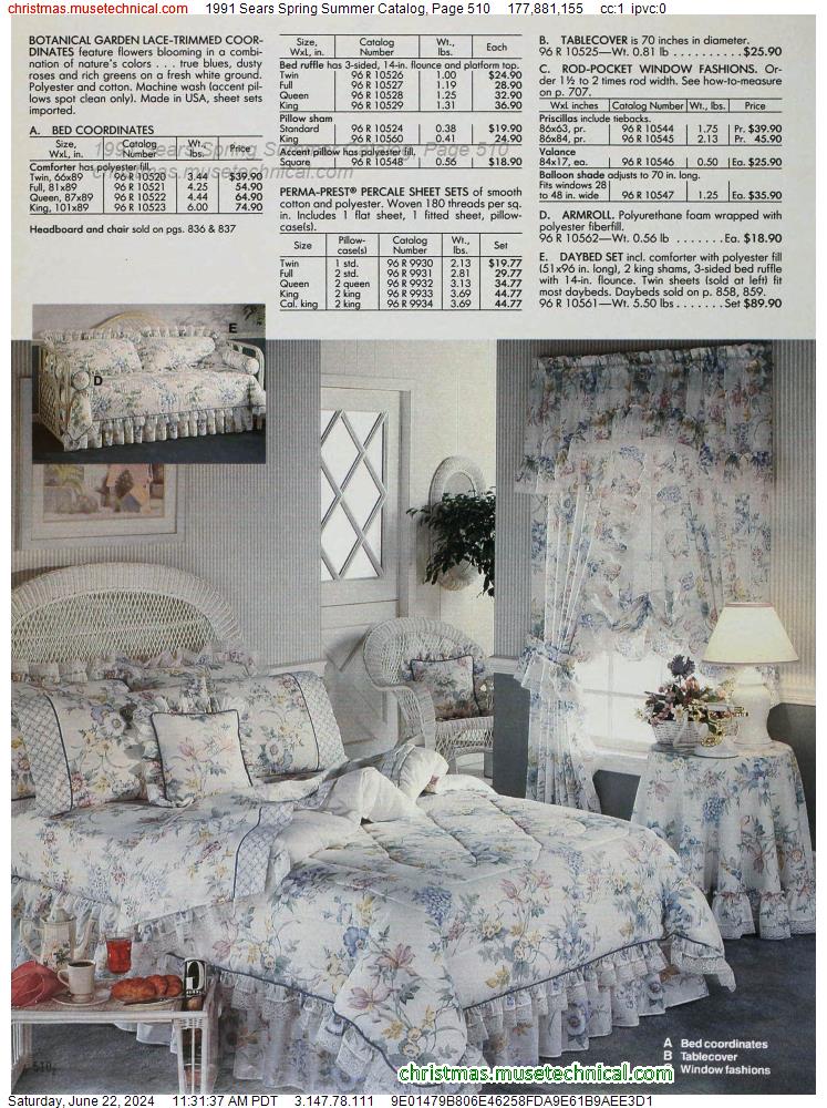 1991 Sears Spring Summer Catalog, Page 510