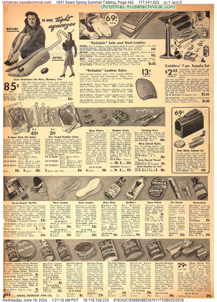 1941 Sears Spring Summer Catalog, Page 492