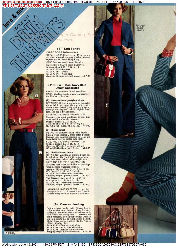 1977 Sears Spring Summer Catalog, Page 14