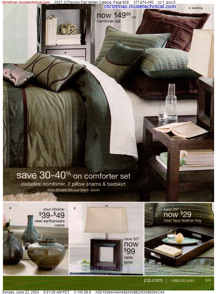 2007 JCPenney Fall Winter Catalog, Page 829