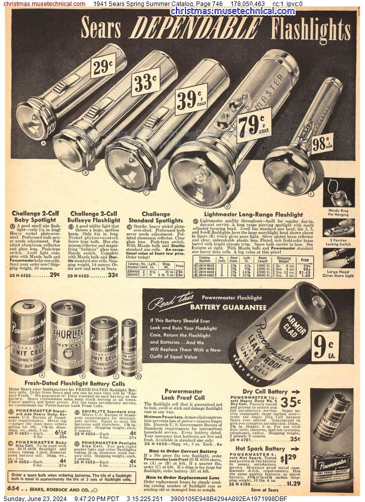 1941 Sears Spring Summer Catalog, Page 746