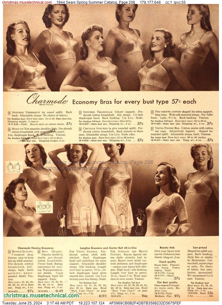 1944 Sears Spring Summer Catalog, Page 206