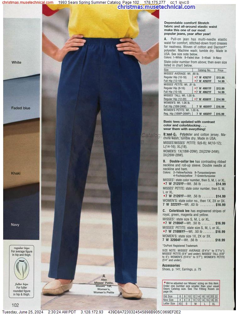 1993 Sears Spring Summer Catalog, Page 102