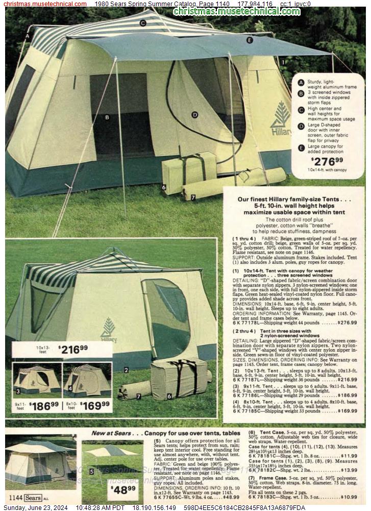 1980 Sears Spring Summer Catalog, Page 1140