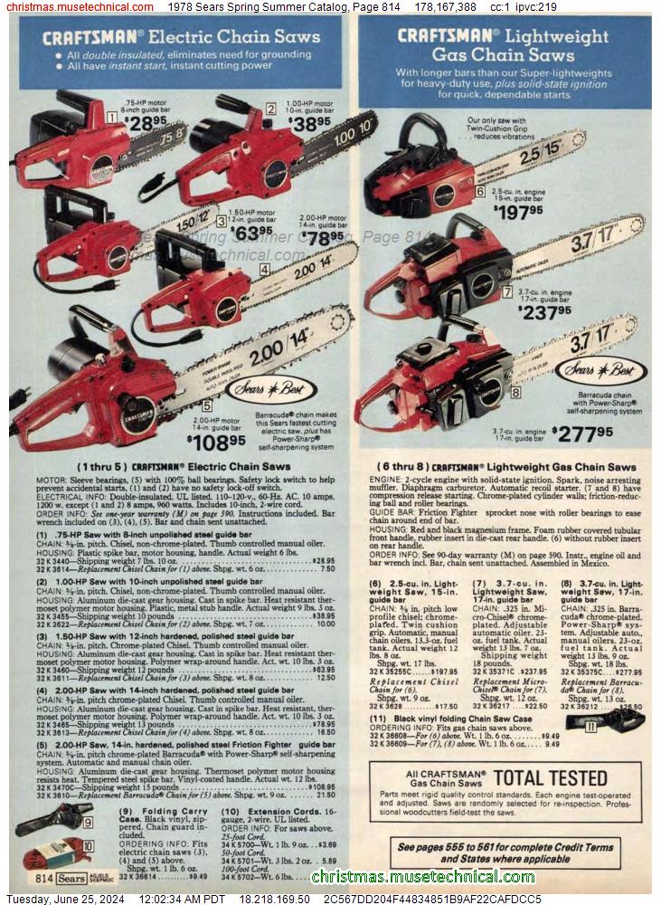 1978 Sears Spring Summer Catalog, Page 814