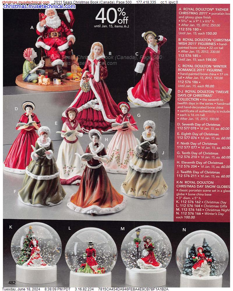 2011 Sears Christmas Book (Canada), Page 500