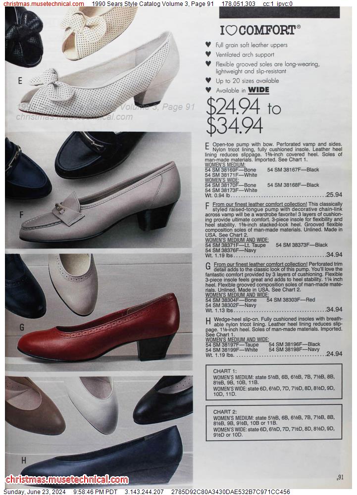 1990 Sears Style Catalog Volume 3, Page 91