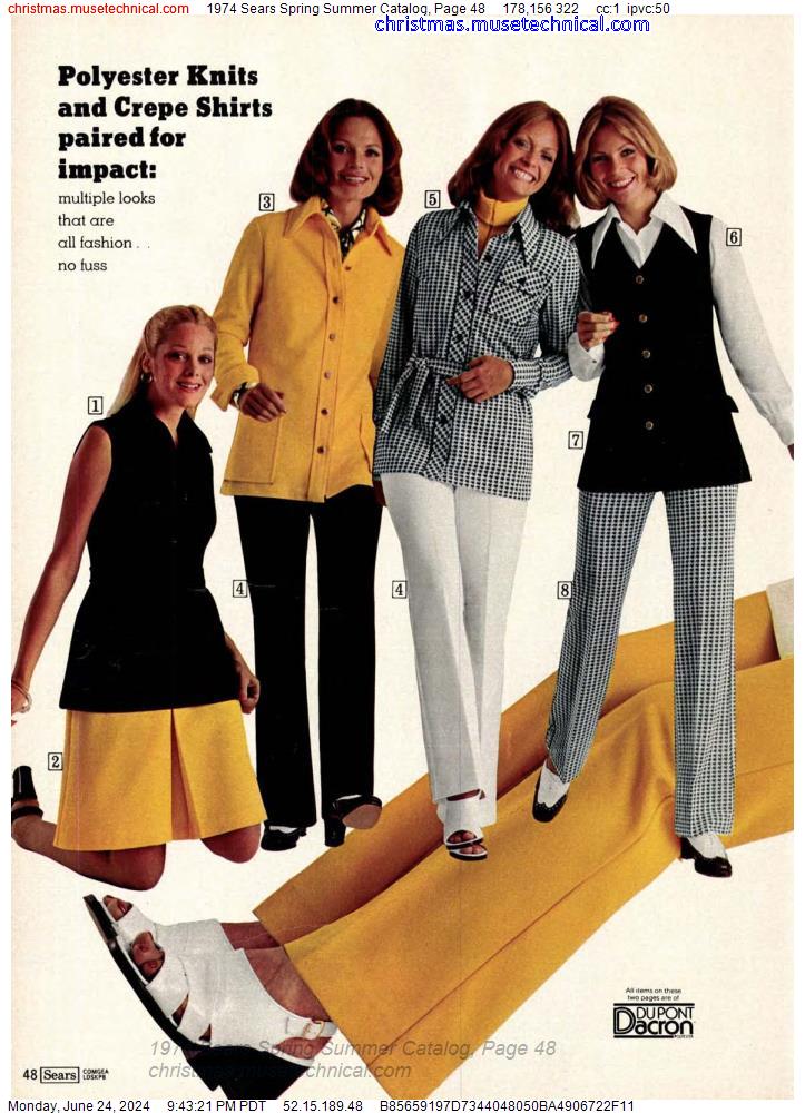 1974 Sears Spring Summer Catalog, Page 48