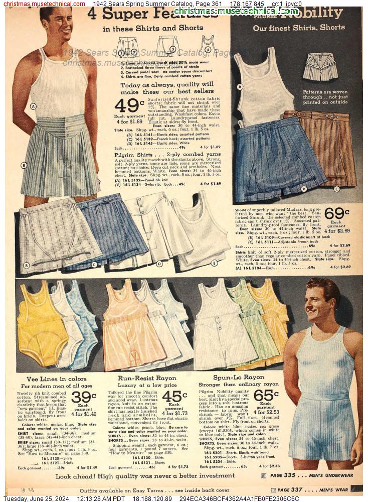1942 Sears Spring Summer Catalog, Page 361