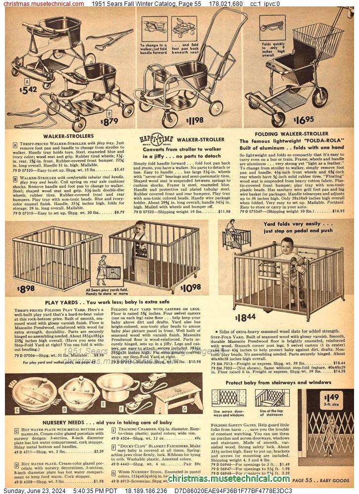 1951 Sears Fall Winter Catalog, Page 55