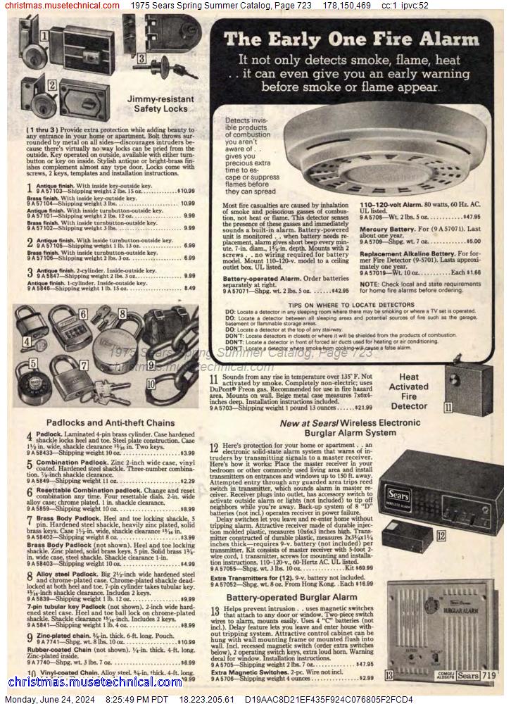 1975 Sears Spring Summer Catalog, Page 723