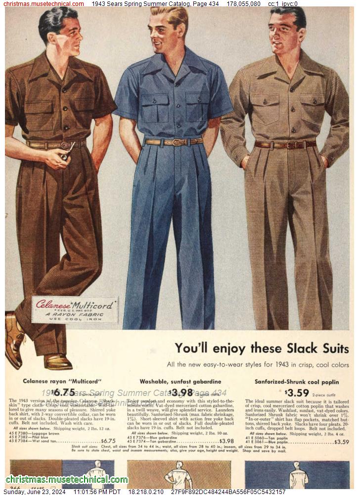 1943 Sears Spring Summer Catalog, Page 434
