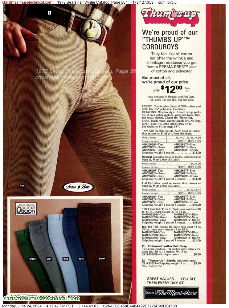 1978 Sears Fall Winter Catalog, Page 564
