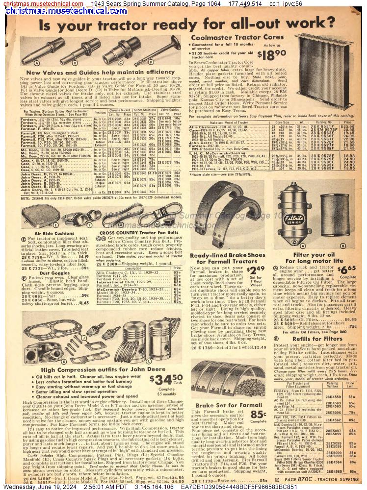1943 Sears Spring Summer Catalog, Page 1064