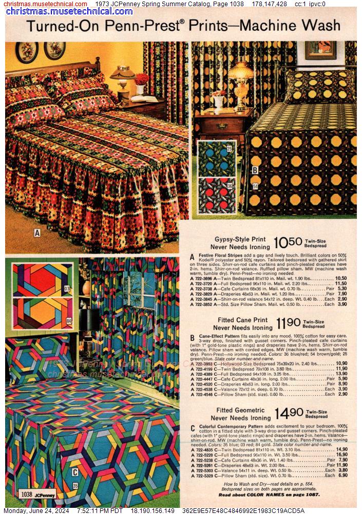 1973 JCPenney Spring Summer Catalog, Page 1038