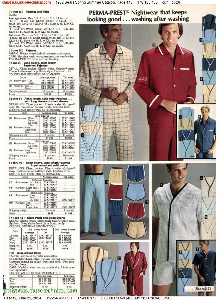 1982 Sears Spring Summer Catalog, Page 443